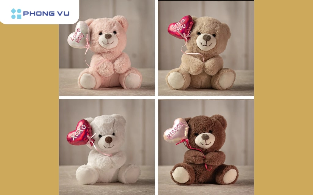 Những chú thú bông đáng yêu sẽ là món quà dễ thương và ấm áp dành tặng cho nàng