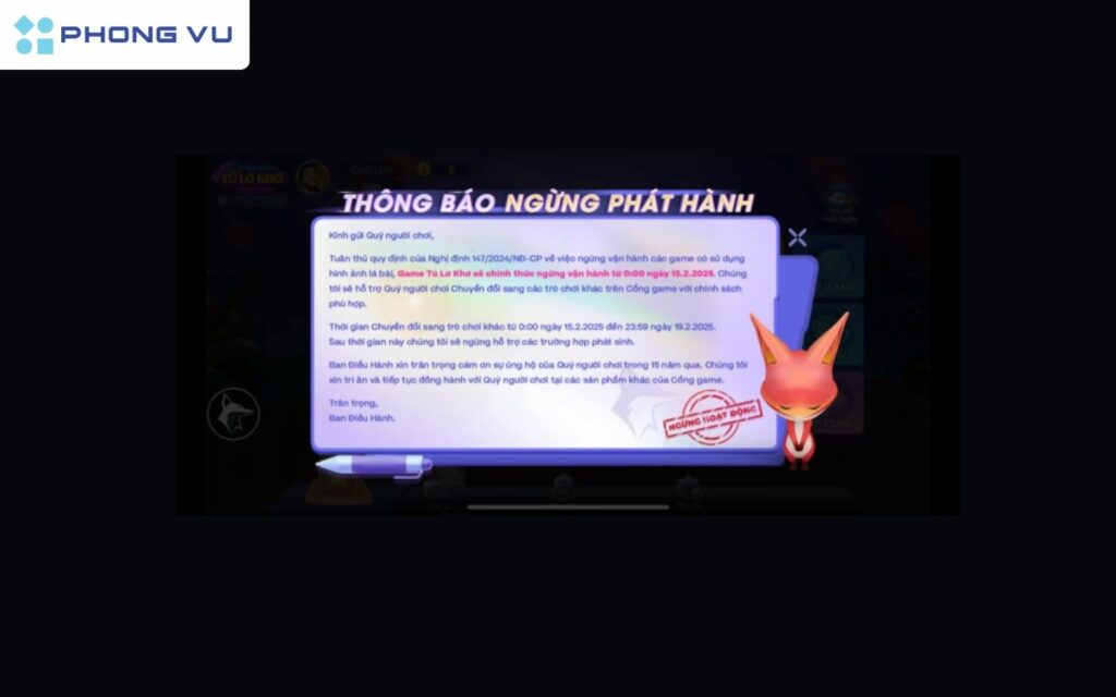 <strong>VNG ngừng phát hành game bài trên ZingPlay từ 15/2/2025</strong> 1 VNG chính thức đóng cửa game bài trên ZingPlay