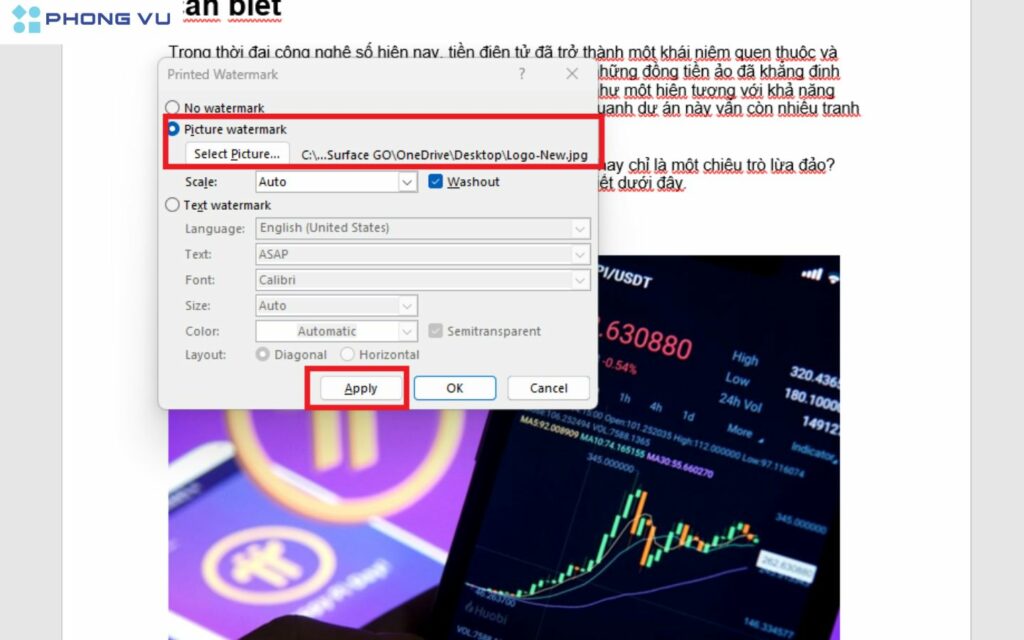 Chọn theo các bước hướng dẫn trong hình