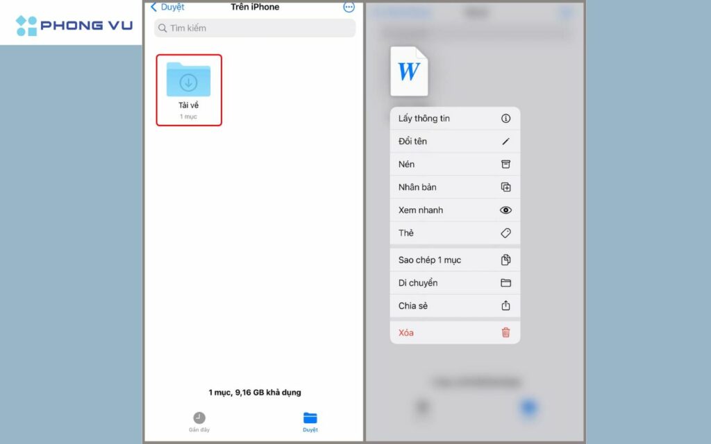 Hướng dẫn thao tác đổi tên file trên điện thoại iPhone và Android