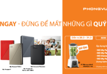 Cơ hội vàng mua ổ cứng WD tại Phong Vũ giảm giá cực sốc đến hơn 1 triệu đồng Cơ hội vàng mua ổ cứng WD tại Phong Vũ giảm giá cực sốc đến hơn 1 triệu đồng