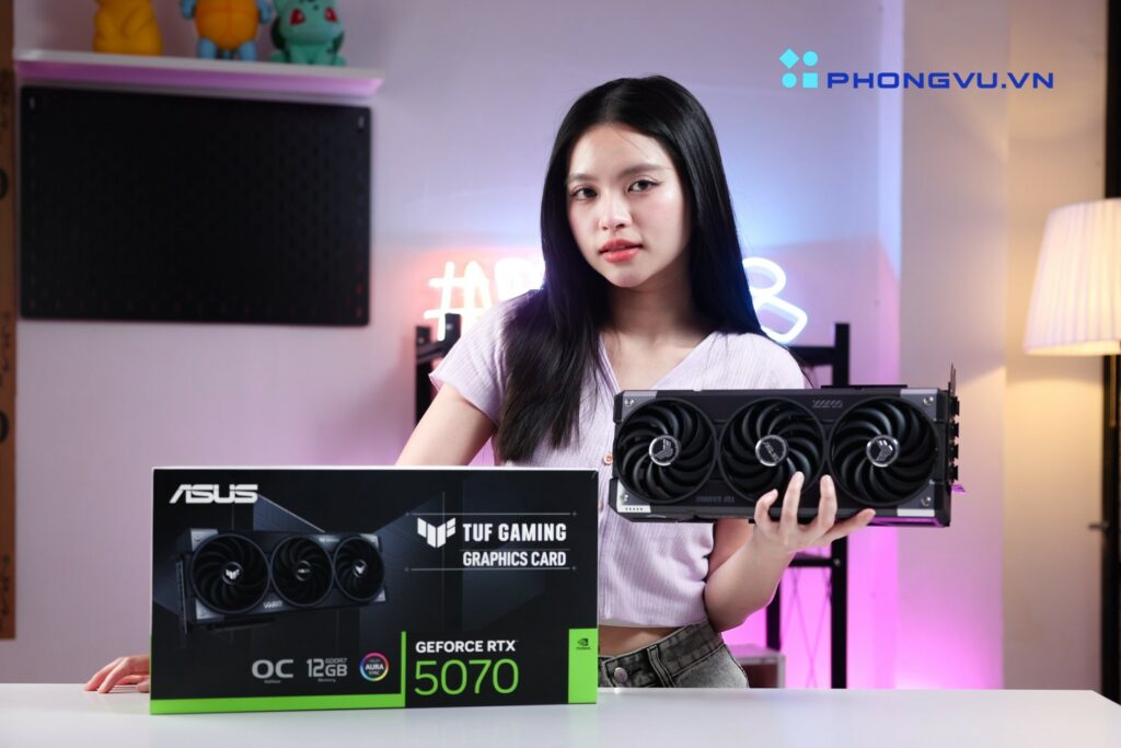 Mua VGA RTX 5070/Ti nhận ngay combo Nguồn PSU với giá chỉ 990.000 VND 1 Hình ảnh của VGA ASUS TUF Gaming GeForce RTX™ 5070 12GB GDDR7 OC Edition