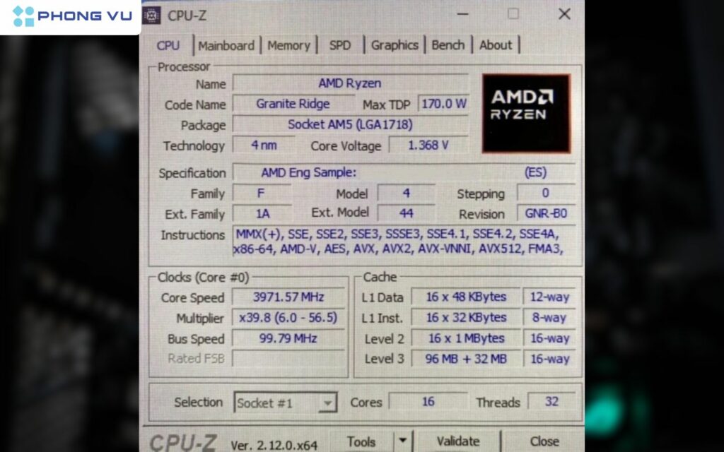 AMD Ryzen 9 9950X3D là CPU flagship trong dòng Ryzen 9000X3D, được xây dựng trên kiến trúc Zen 5 với quy trình sản xuất 4nm từ TSMC.