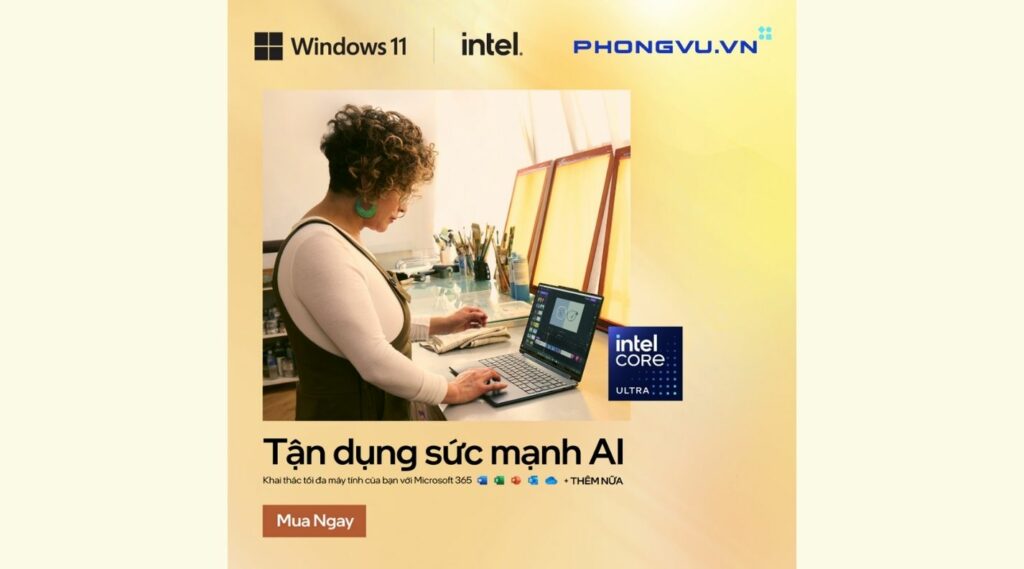 Điểm nhấn của laptop ASUS Vivobook S14 S5406MA-PP046WS chính là sự kết hợp mạnh mẽ giữa vi xử lý Intel Core Ultra 5