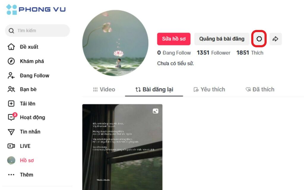 Vào phần Cài đặt & quyền riêng tư