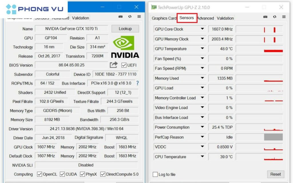 Sử dụng GPU-Z