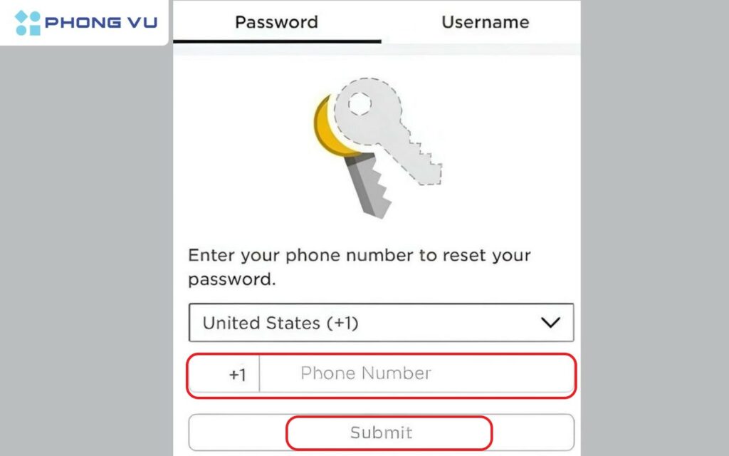 7 cách lấy lại acc Roblox khi quên mật khẩu và Email cực dễ 17 Sử dụng số điện thoại để đặt lại mật khẩu