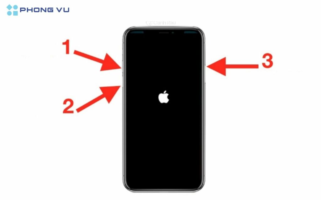Hard reset bằng phím cứng