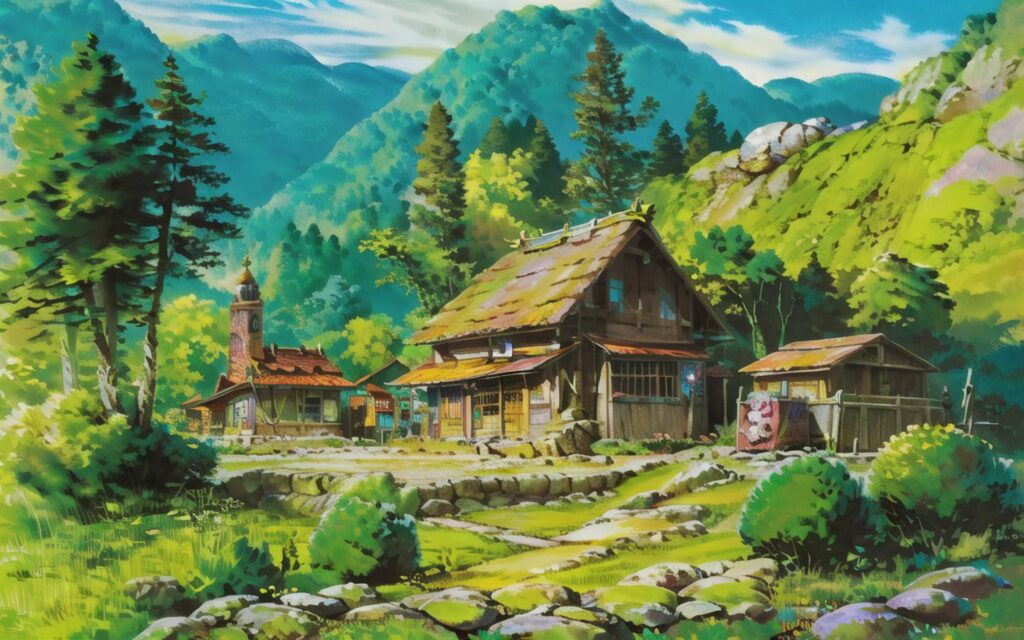 Ngôi làng nhỏ giữa rừng sâu