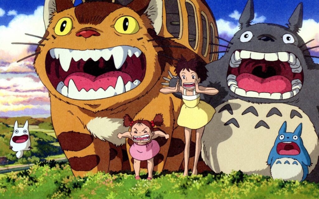 Totoro và Mèo Xe Buýt từ My Neighbor Totoro, những linh vật đáng yêu nhất của Studio Ghibli