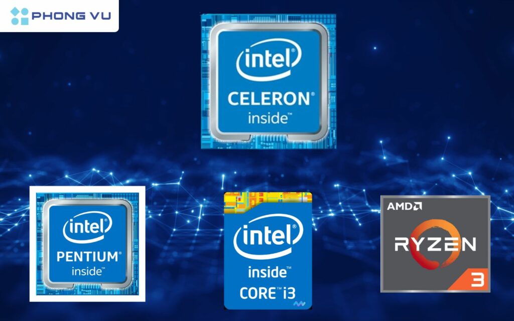 CPU Intel Celeron là gì? Chip Intel Celeron mạnh hay yếu? 3 So sánh hiệu năng: Intel Celeron vs. Pentium vs. Core i3 vs. Ryzen 3
