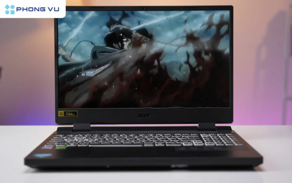 Màn hình của Nitro 5 Tiger AN515 lại có một điểm yếu lớn, đó là độ phủ màu thấp. Máy chỉ đạt 45% NTSC