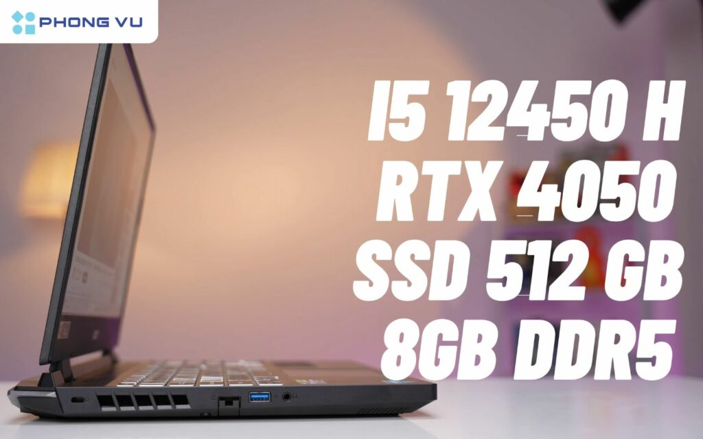 CPU Core i5 Gen 12 mạnh mẽ, nhưng RAM 8GB là điểm nghẽn cần nâng cấp