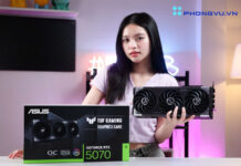 Đánh giá card đồ họa ASUS TUF Gaming GeForce RTX 5070 12GB GDDR7 OC Edition