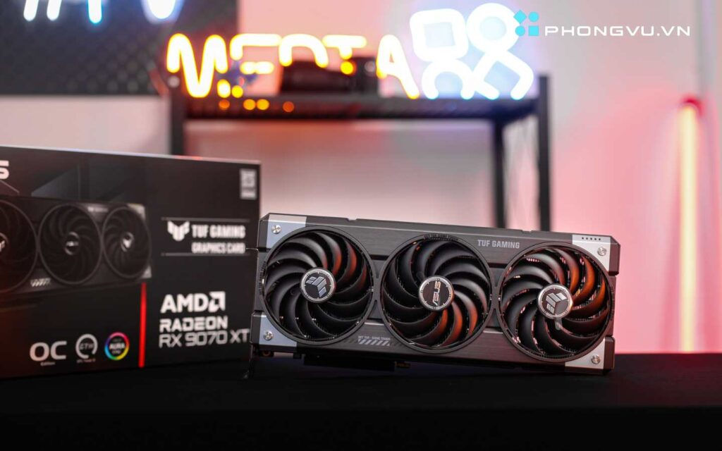 danh gia asus tuf rx9070 xt o16g gaming 5