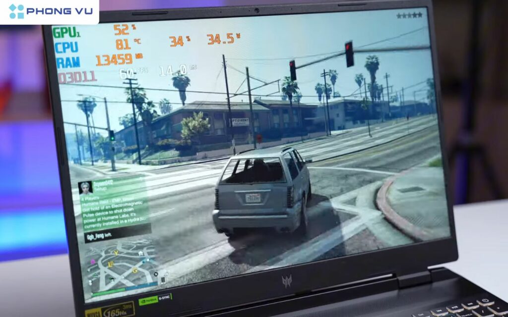 ACER Predator Helios Neo 16 PHN16-71 có hiệu năng rất tốt trong phân khúc giá