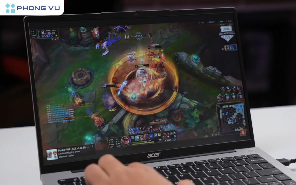 Swift Lite 14 AI được trang bị bộ vi xử lý Intel Core Ultra 5 125U (Series 1), đi kèm với 16 GB RAM DDR5 và ổ cứng 512 GB SSD