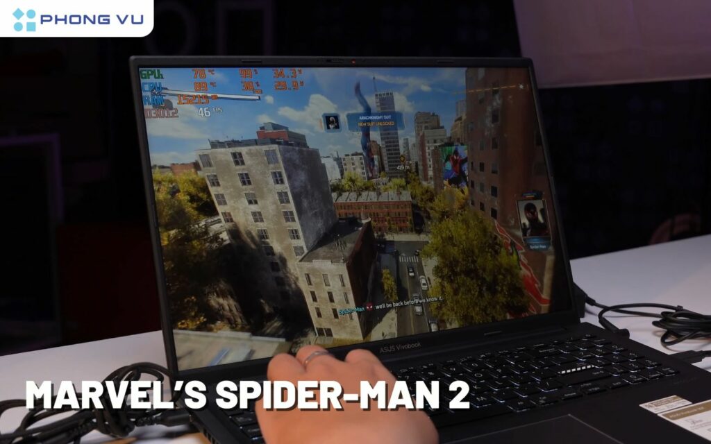 Test hiệu năng với tựa game SPIDER-MAN 2
