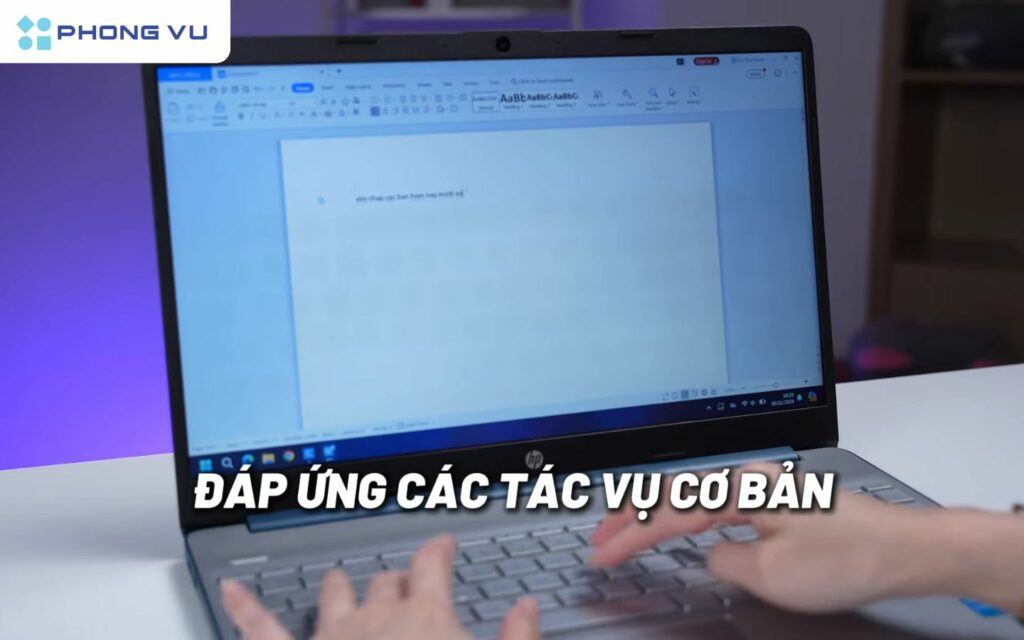 HP 15s-fq5228TU được trang bị bộ vi xử lý Intel Core i3-1215U. Đây là con chip thuộc dòng Alder Lake thế hệ thứ 12 của Intel