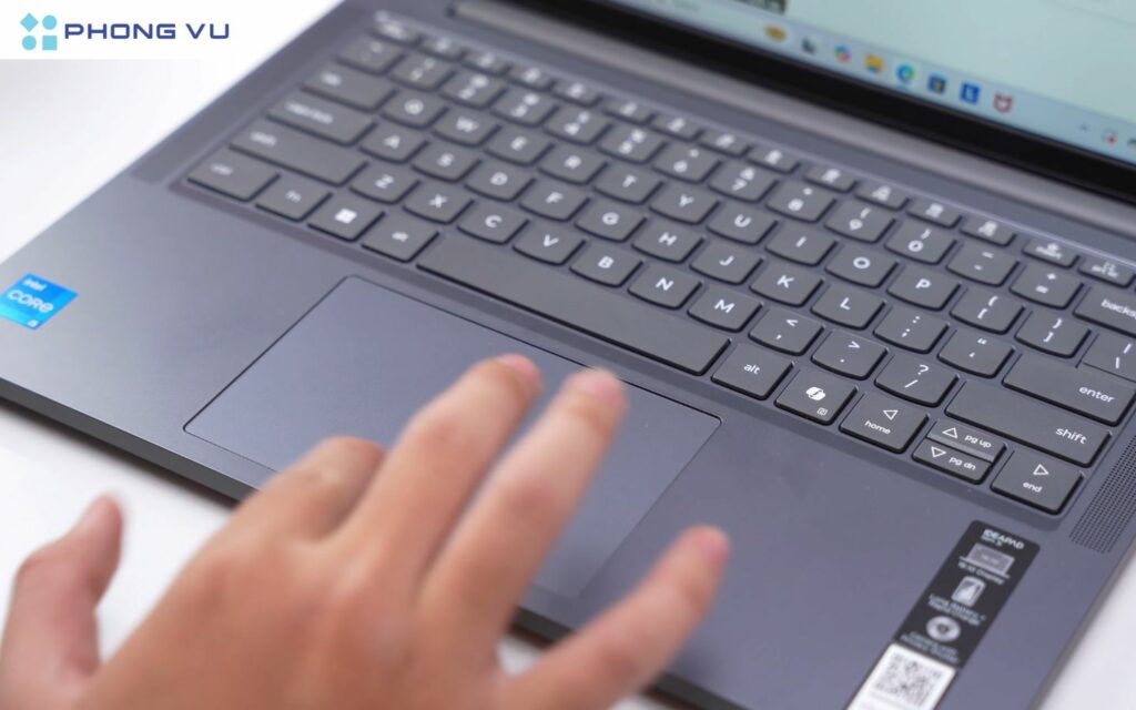 Bàn phím của Lenovo IdeaPad Slim 3 14IRH10 được thiết kế theo phong cách chiclet quen thuộc