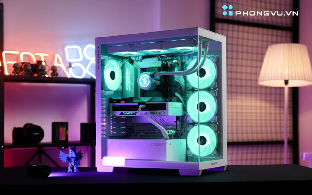 danh gia pc gigabyte 4070 white 5 1