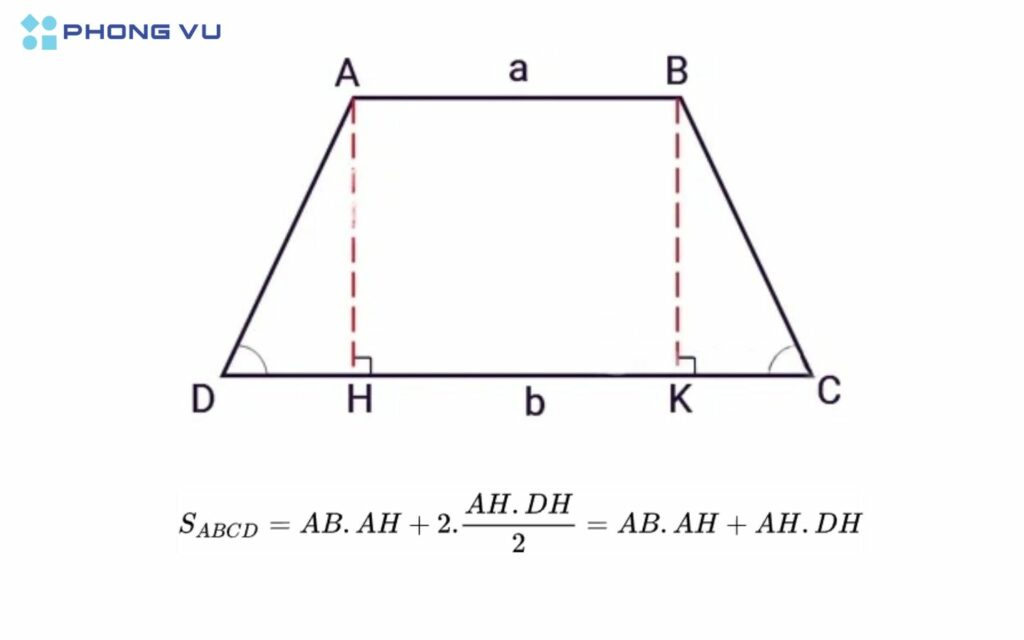 "Bỏ túi" 4 công thức tính diện tích hình thang (vuông, cân, thường) kèm bài tập chuẩn nhất 2025 5 Diện tích hình thang cân
