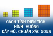 Mách bạn công thức tính diện tích hình vuông cùng bài tập (có đáp án)