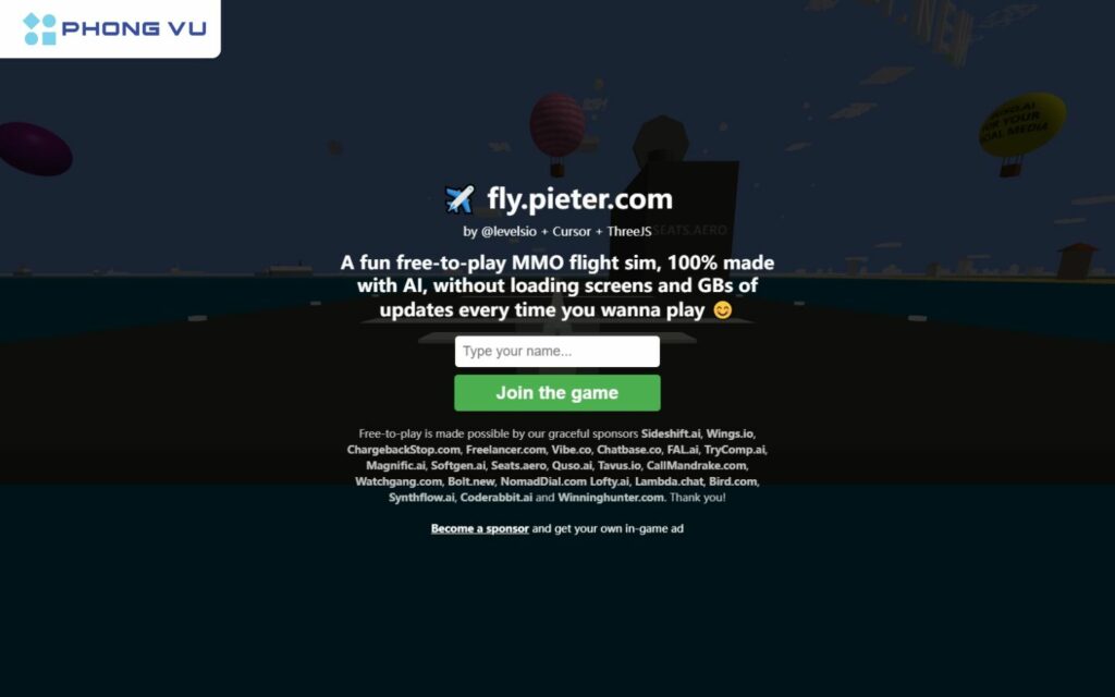 Game hiện đang thu hút gần 20.000 người chơi tham gia