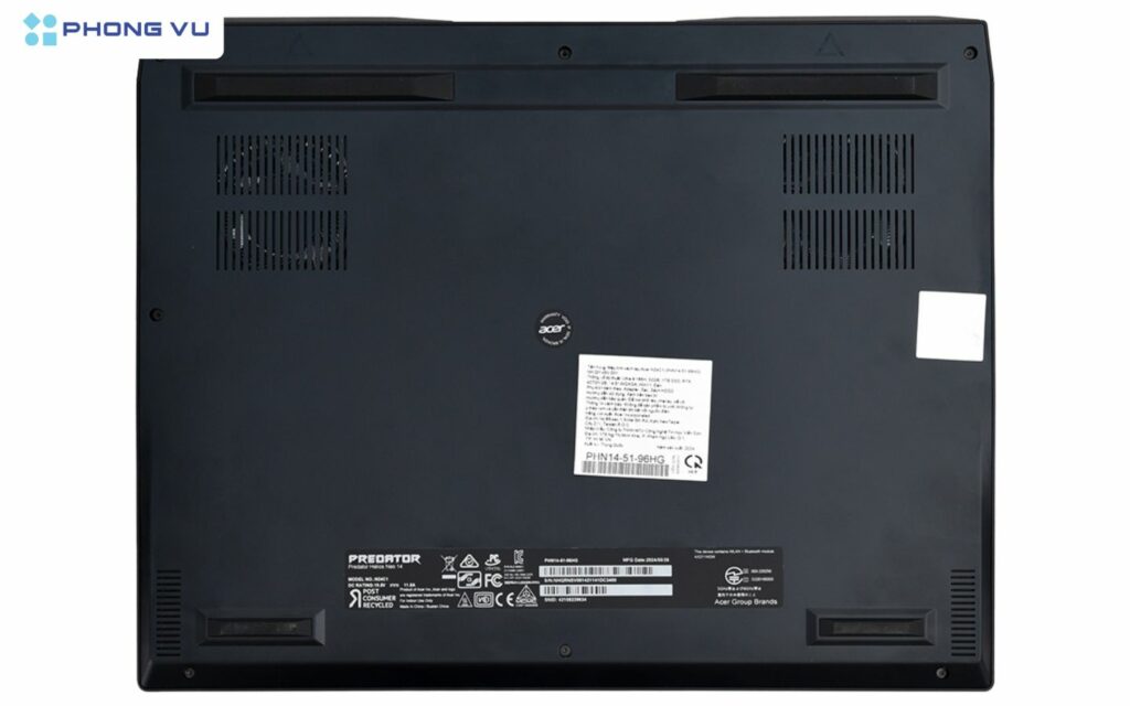 Hệ thống tản nhiệt trên máy, rất thông minh và hiệu quả