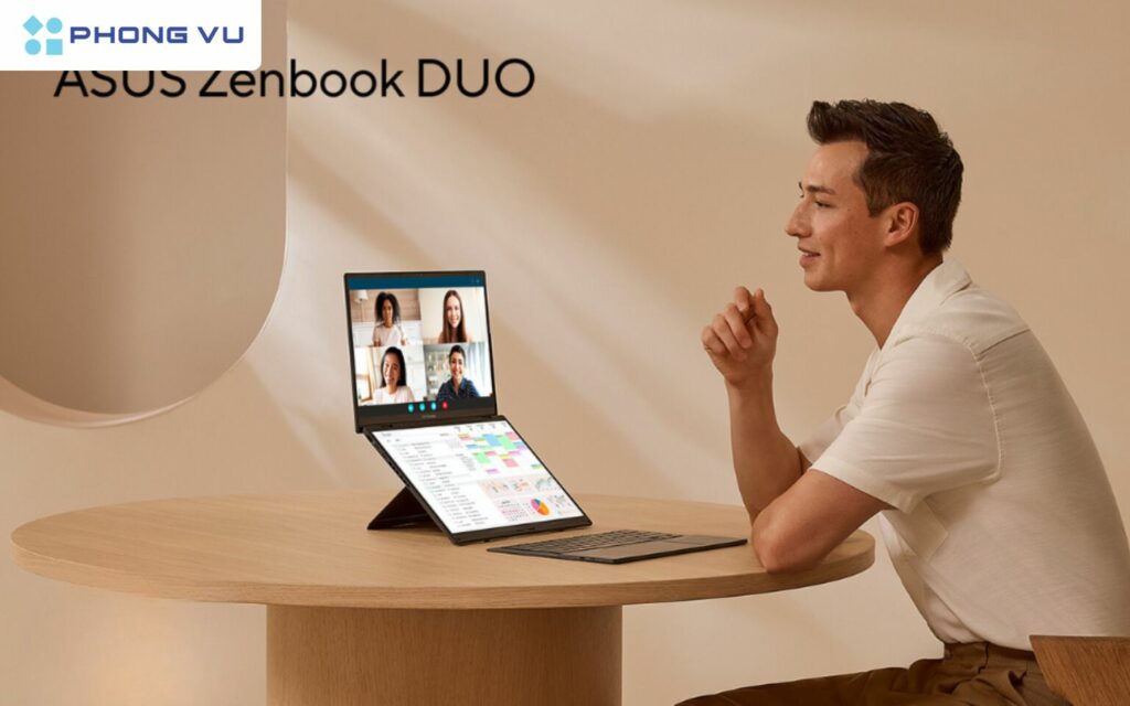ASUS Zenbook Duo OLED UX8406MA-PZ307W với hai màn hình cảm ứng 3K Lumina OLED