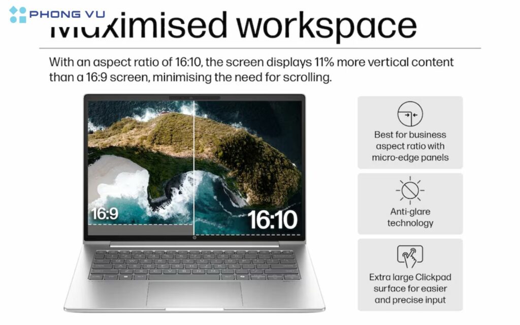 Dòng HP ProBook cung cấp nhiều lựa chọn kích thước màn hình để đáp ứng nhu cầu đa dạng của người dùng