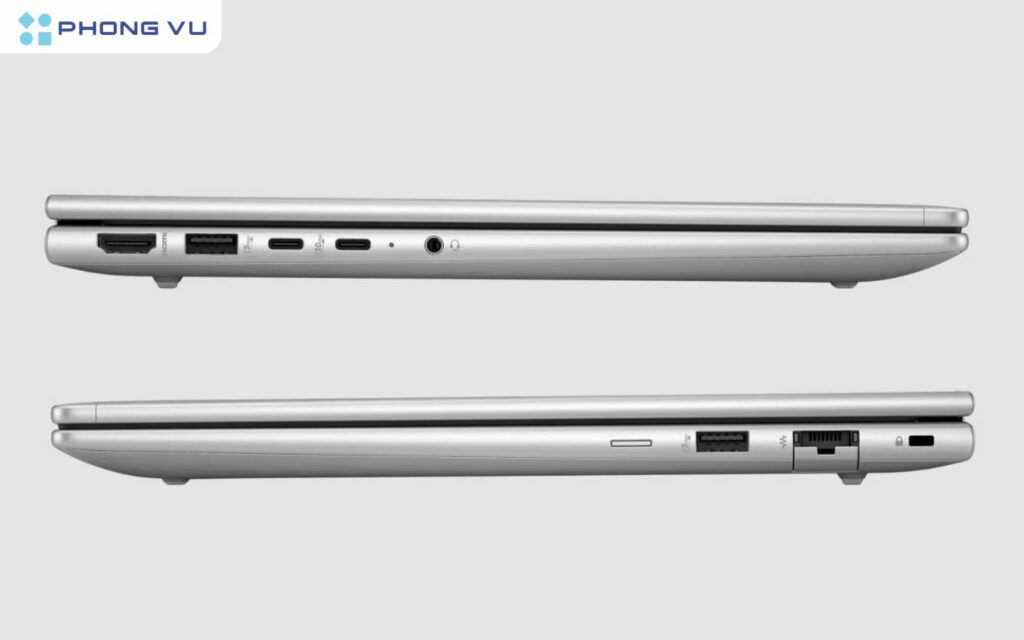 HP ProBook vẫn duy trì đầy đủ các cổng kết nối cần thiết cho công việc văn phòng