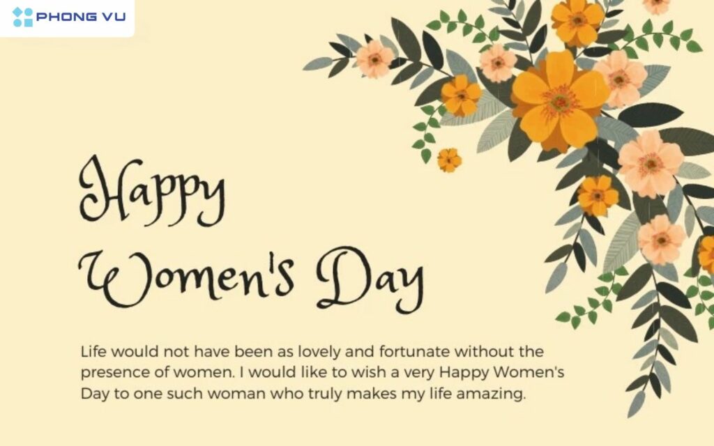 Lời chúc 8/3 bằng tiếng Anh