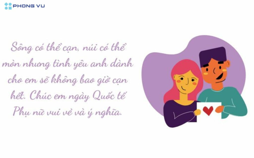 Lời chúc 8/3 hài hước cho người yêu