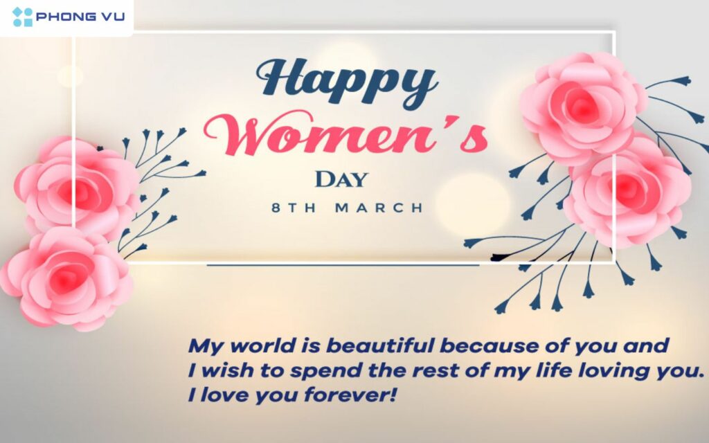 Lời chúc 8/3 bằng tiếng Anh