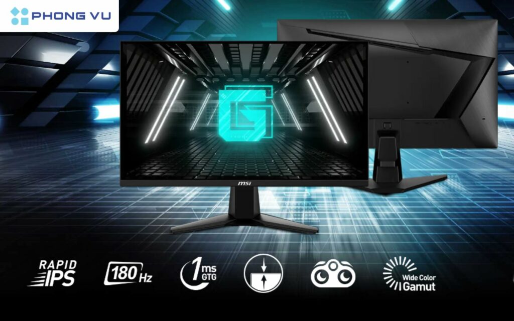 Top 5 màn hình 24 inch dưới 4 triệu cho học sinh, sinh viên 4 MSI G255F 24.5 inch tấm nền Rapid IPS độ phân giải 1920x1080