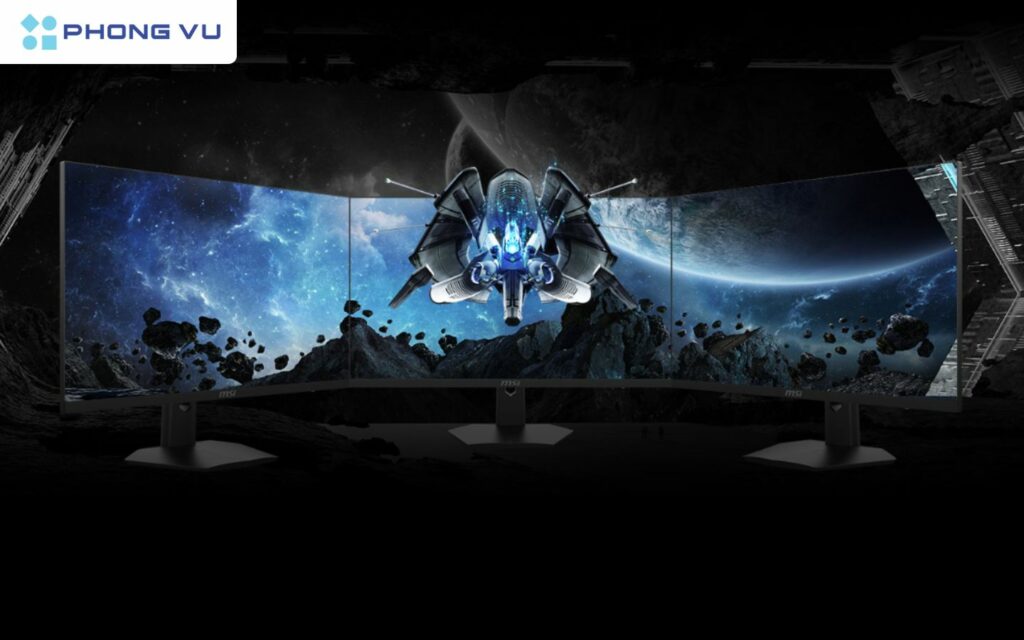 MSI G274F 27 inch tạo nên một không gian hiển thị rộng rãi và sắc nét