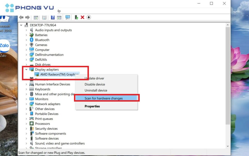 Chọn Show hidden devices