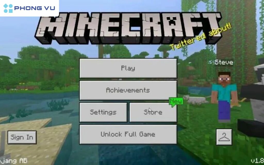 Mở game Minecraft 1.22 trên mày tính của bạn