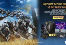 Build PC ASUS ROG, nhận free code game MONSTER HUNTER WILD tại Phong Vũ