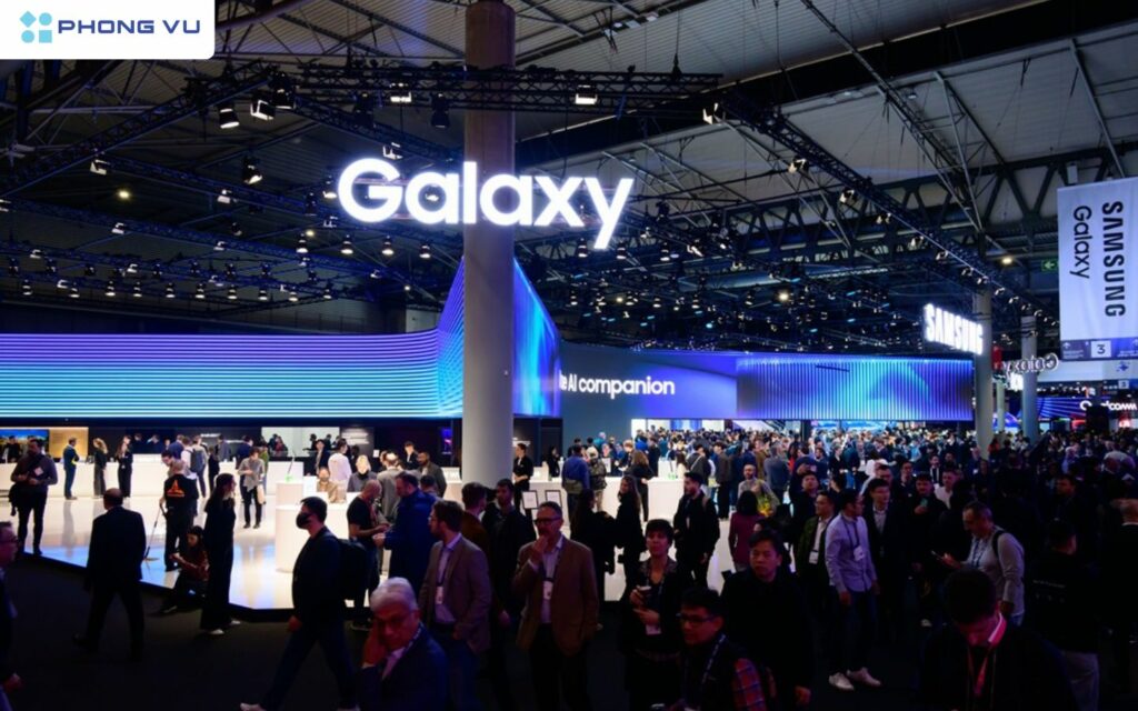 Samsung là ông lớn công nghệ luôn đem đến những sản phẩm hot nhất tới sự kiện
