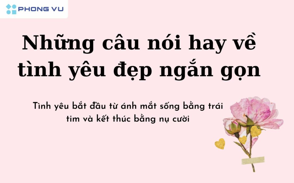Những câu nói ngắn gọn nhưng sâu sắc sẽ giúp bạn cảm nhận rõ hơn về tình yêu đích thực