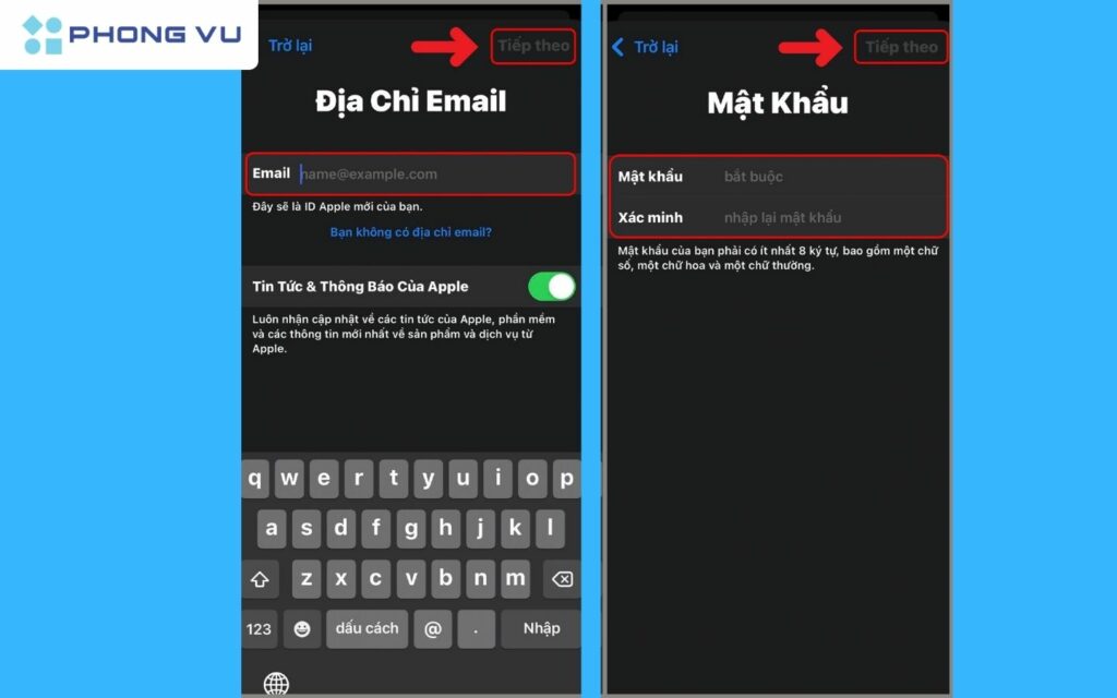Tạo mật khẩu