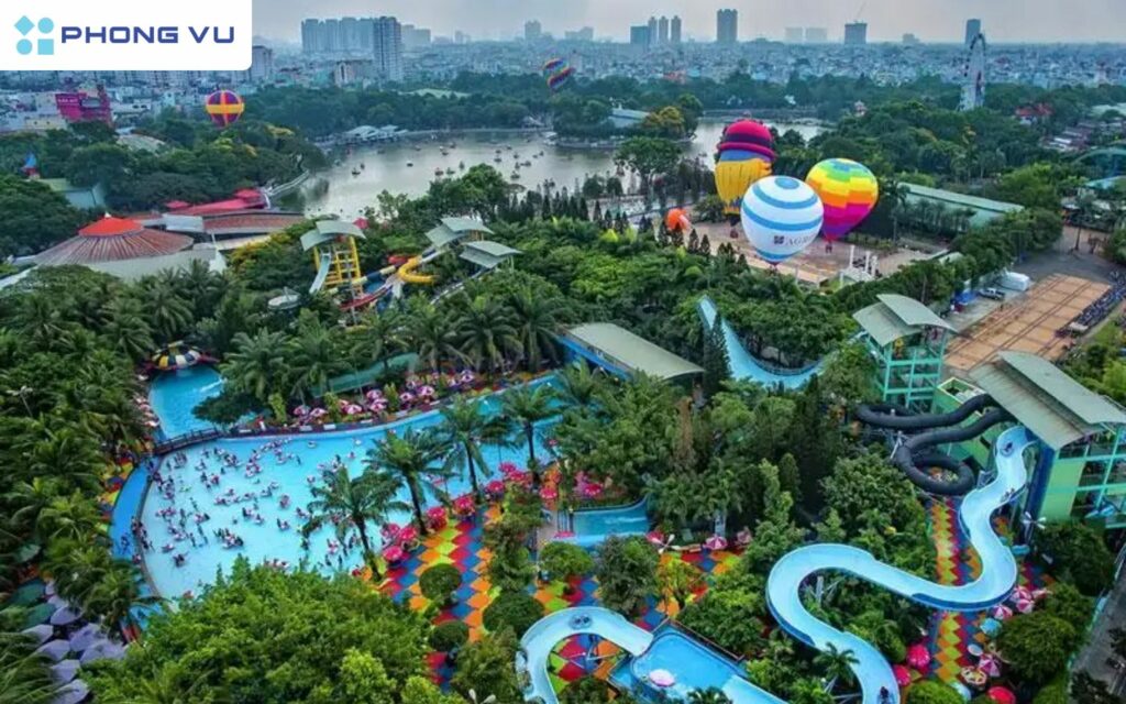 Công Viên Văn Hóa Đầm Sen khu vui chơi giải trí lớn, trò chơi cảm giác mạnh, công viên nước, sự kiện Giỗ tổ Hùng Vương