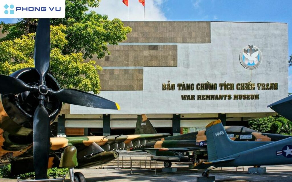 Bảo Tàng Chứng Tích Chiến Tranh trưng bày hiện vật về chiến tranh Việt Nam, mang ý nghĩa giáo dục sâu sắc