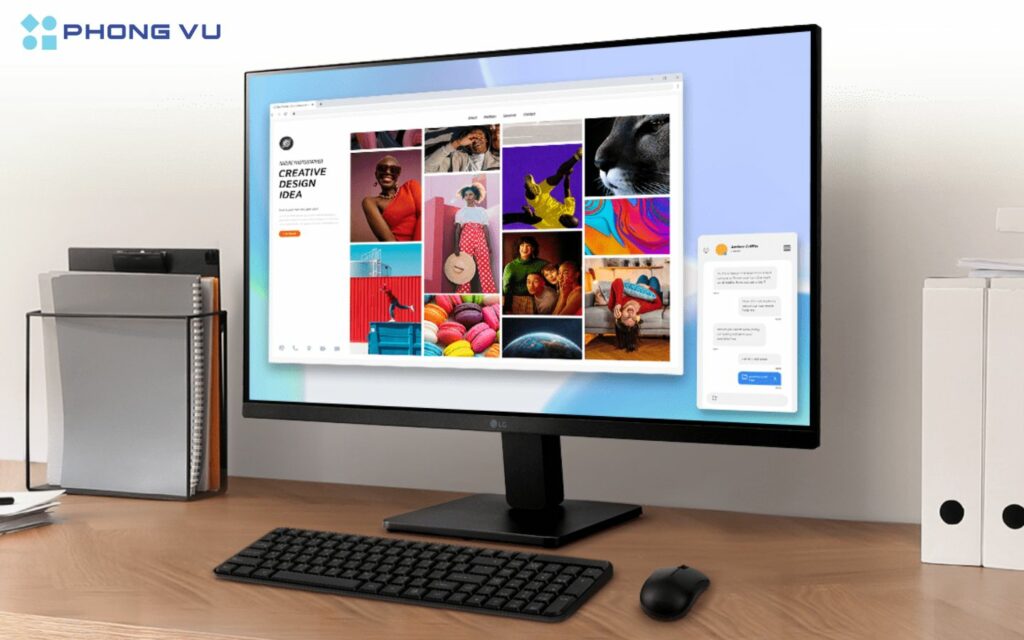 Top 4 màn hình LG 27 inch sắc nét, làm việc mượt mà 4 LG 27MR400-B.ATV 27 inch khả năng tái tạo màu sắc chính xác