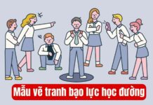 60+ Mẫu vẽ tranh bạo lực học đường đẹp, sáng tạo nhất 2025