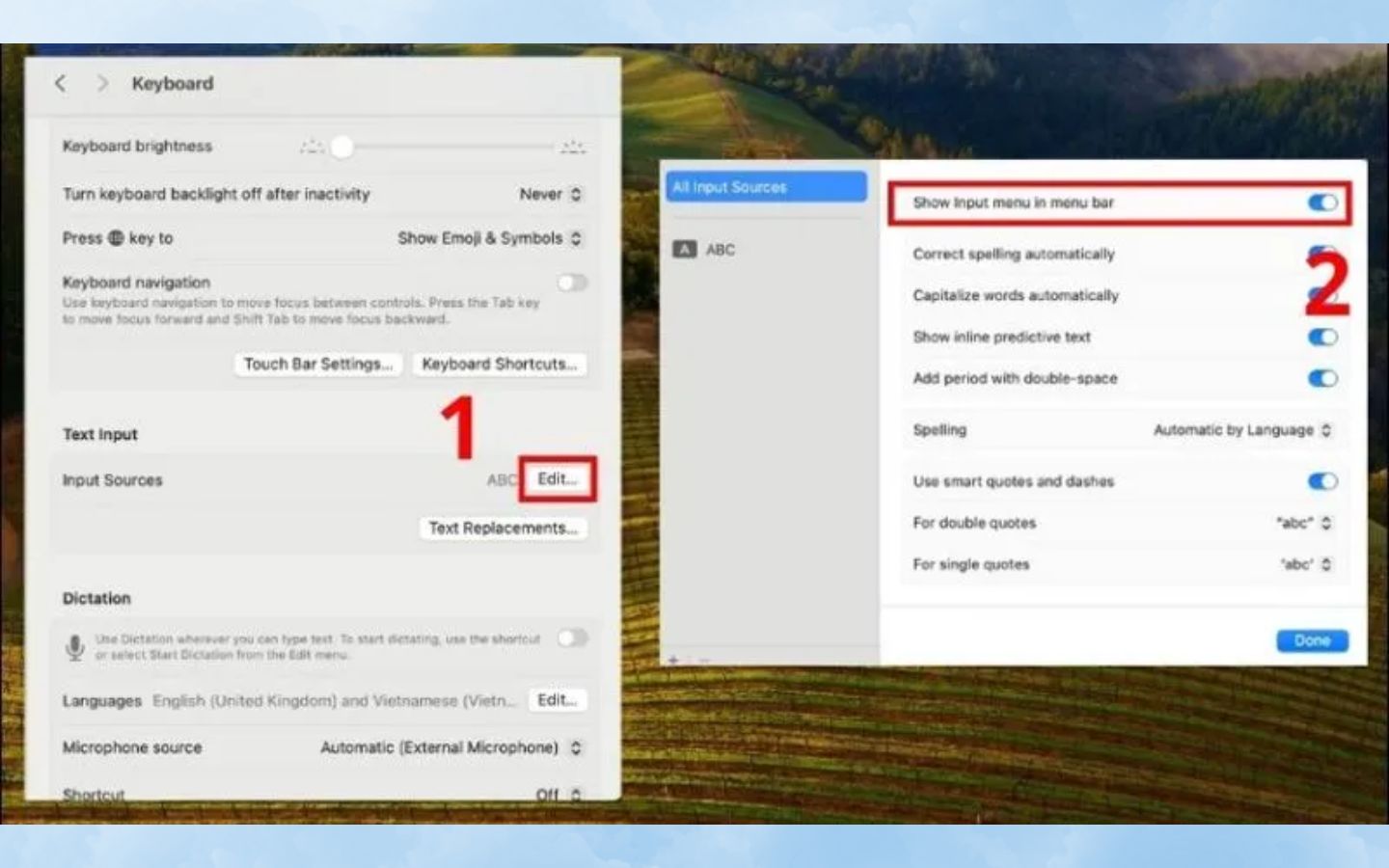 cách gõ chữ a còng @ bằng bàn phím ảo của Macbook