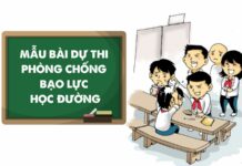 Mẫu bài dự thi phòng ngừa bạo lực học đường mới nhất năm 2025