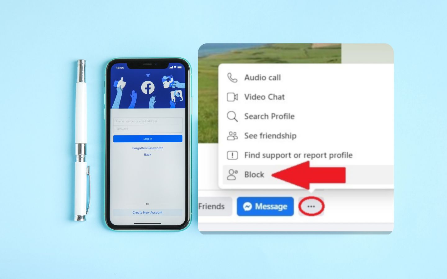 Cách bỏ chặn trên Facebook